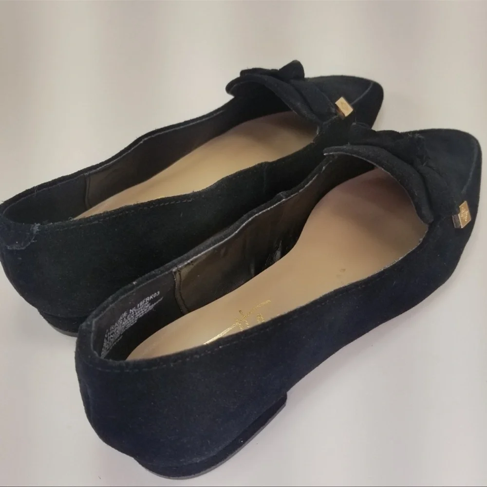 Nanette Lepore Frankie Suede Leather Pointed Toe Loafers - Picture 6 of 7